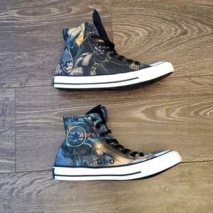🦇 Converse X DC Comics BATMAN Chuck Taylor Hi Top Shoes